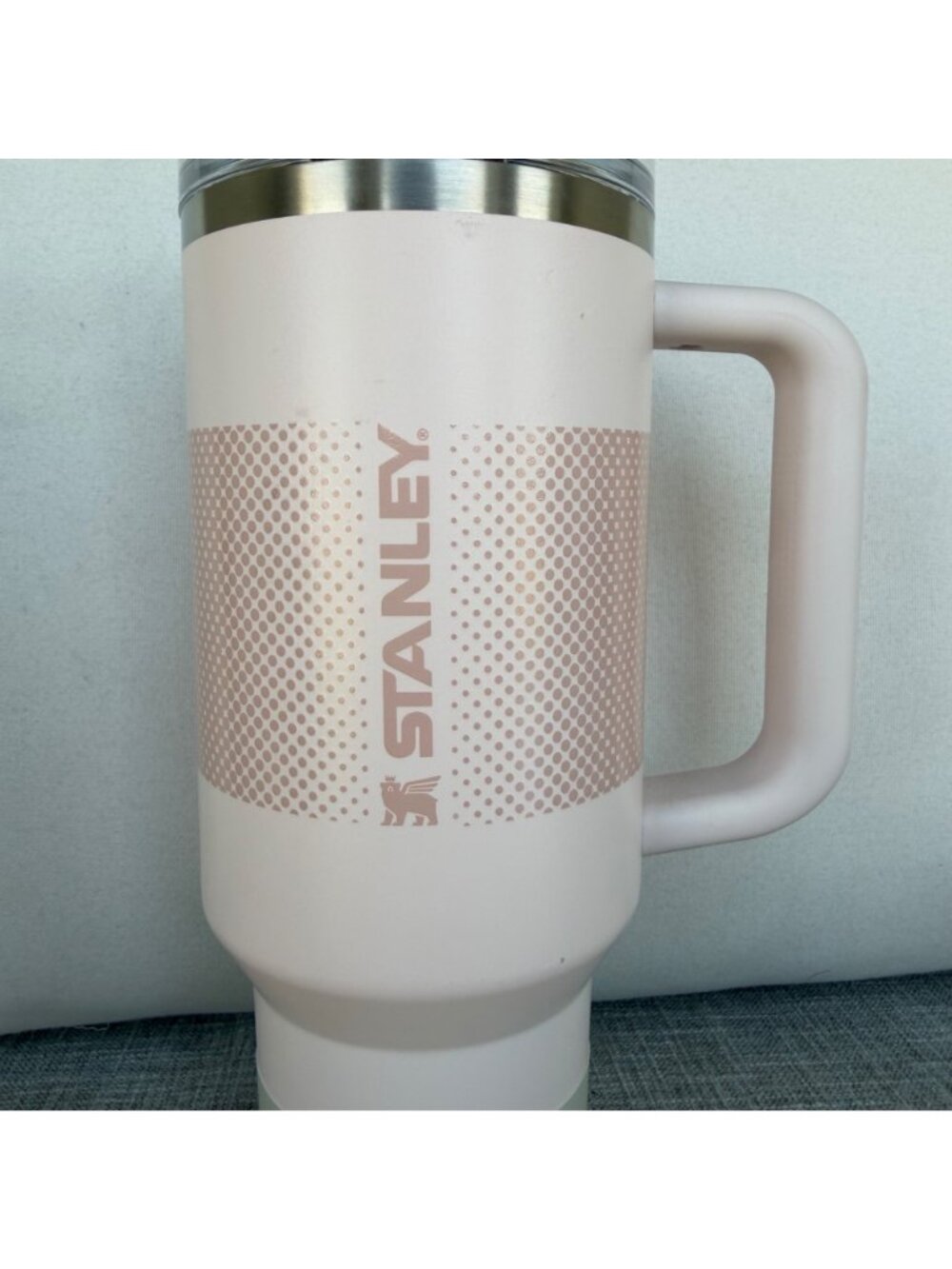NEW STANLEY 40oz FLIP STRAW QUENCHER PROTOUR TUMBLER ROSE QUARTZ FADE - Picture 4 of 7